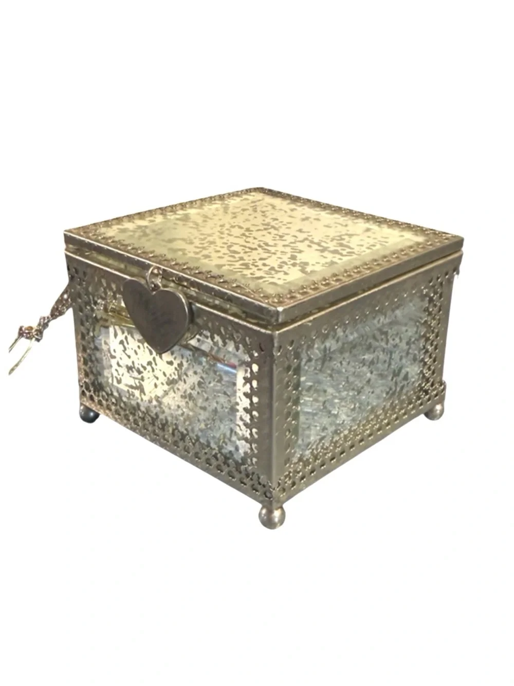 Nicole Miller Home Trinket Box Jewelry Box with Heart
